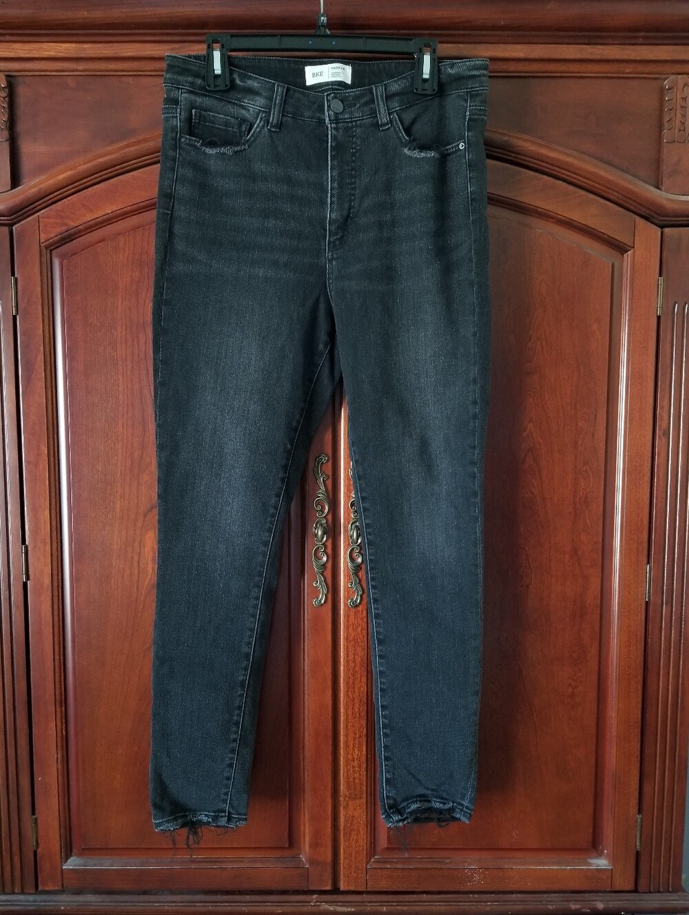 BKE Parker Universal Fit High Rise Ankle Tall Black Jeans Size 30x29